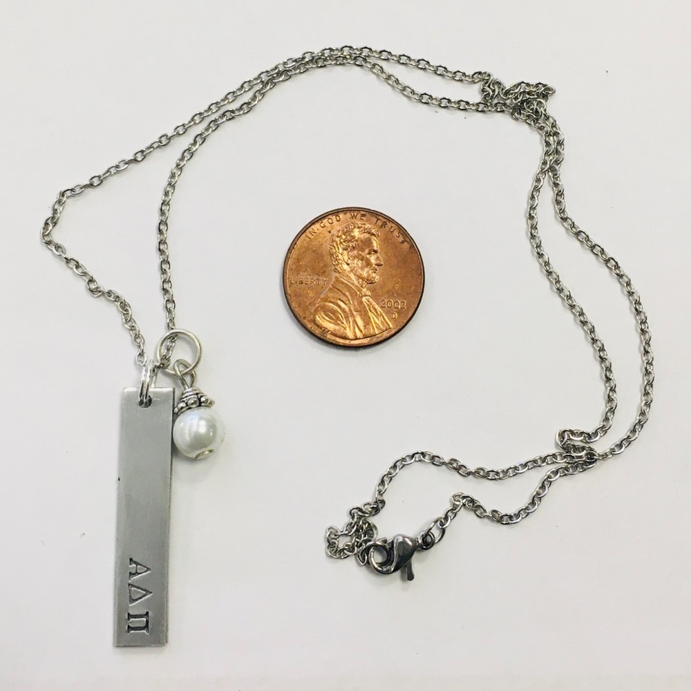 New Alpha Delta Pi Bar Necklace - Picture 2 of 3